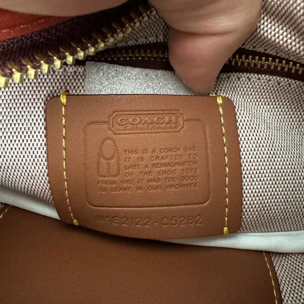 Coach 1941 Originals Collection Ergo Re-edition Red Colorblock Shoulder Bag NWT - Picture 9 of 14